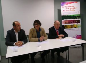 D'esquerre a dreta: Carles Luz, Joan Arrufí i Joan Aregio