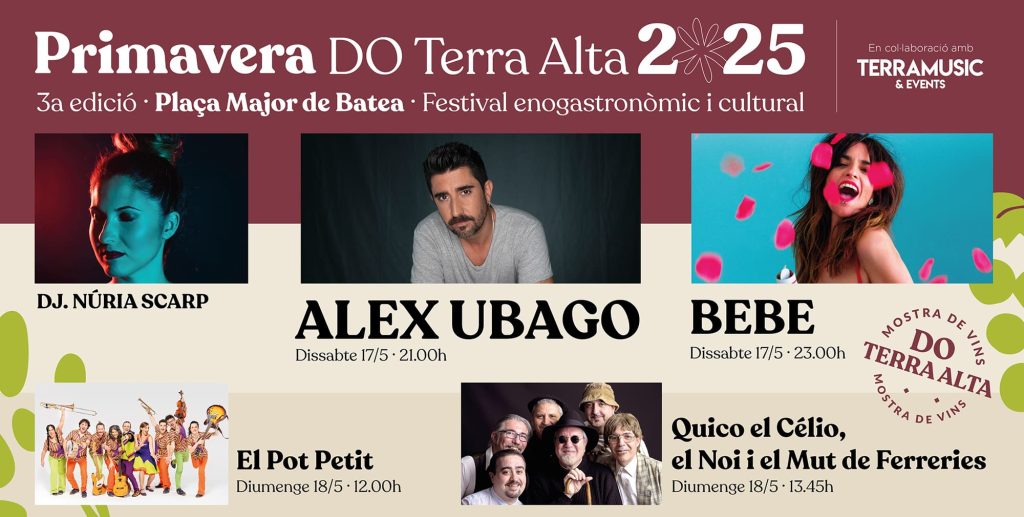 Primavera DO Terra Alta 2025 concerts