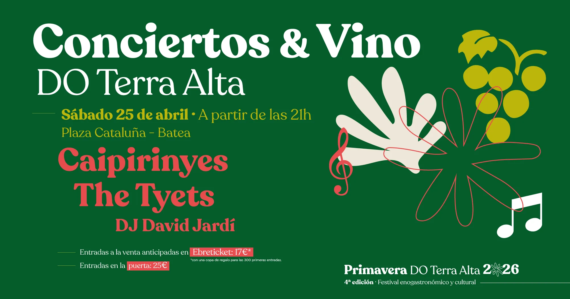 conciertos primavera dota 2026